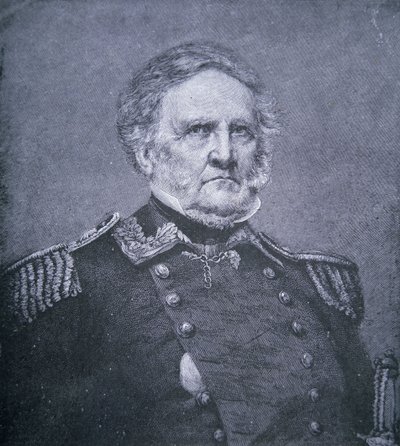 General Winfield Scott (1786-1866) (gravyr) av American School
