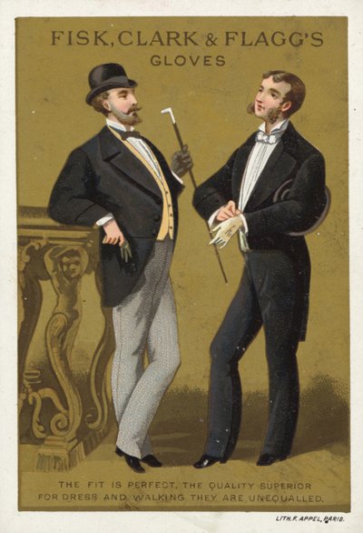 Gentlemen Talking, Annons för handskar av American School