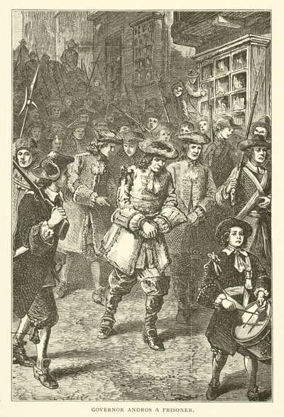 Guvernör Andros en fånge, 1689 av American School