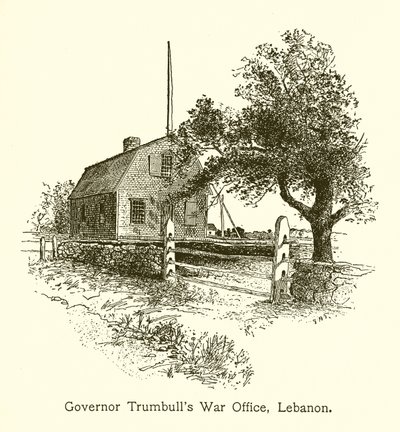 Guvernör Trumbulls krigskontor, Libanon, Connecticut av American School