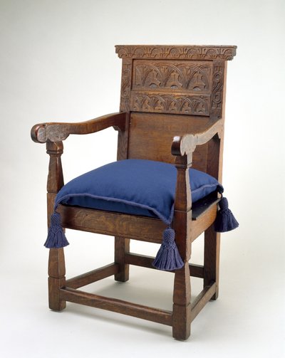 Great Chair, Essex County, Massachusetts, 1640-85 (vit ek) av American School