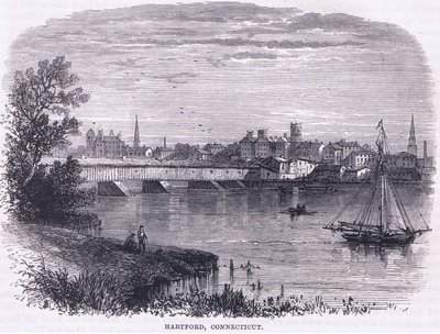 Hartford, Connecticut (1664), illustration från Cassell