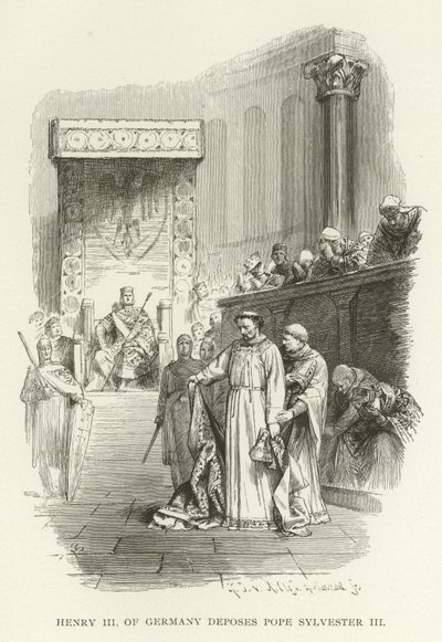 Henrik III av Tyskland avsätter påven Sylvester III av American School