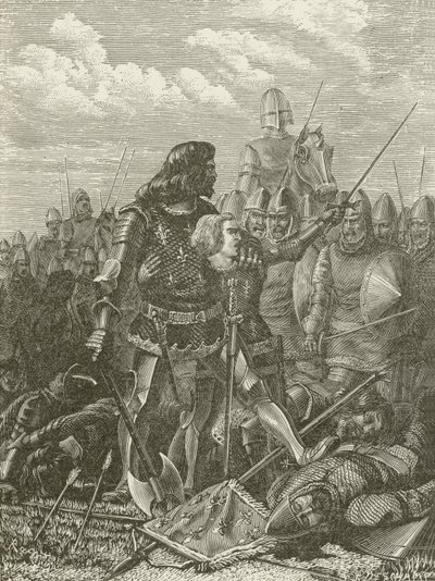 Henry V i slaget vid Agincourt av American School
