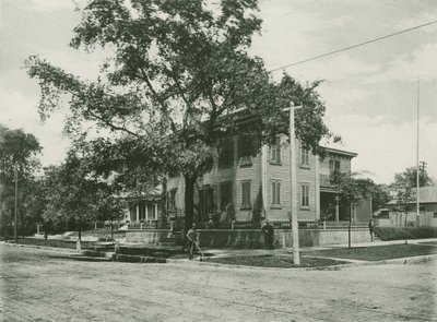 Abraham Lincolns hem 1861 (fotogravyr) av American School
