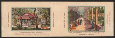 Hotel Trade Card (färgad gravyr) av American School