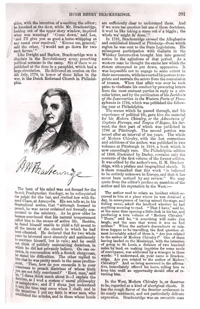 Hugh Henry Brackenridge (1748-1816) från "Cyclopedia of American Literature", av Evert Augustus Duyckinck (1816-78) 1855 av American School