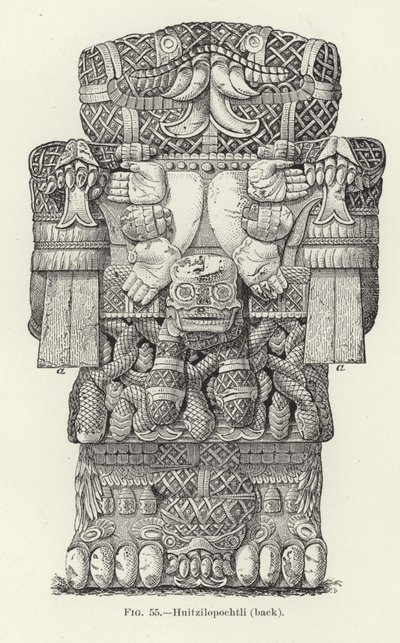 Huitzilopochtli (baksida) av American School