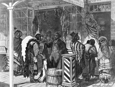 Indians Trading at a Frontier Town, från 