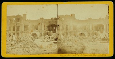 Interiör av Fort Sumter av American School