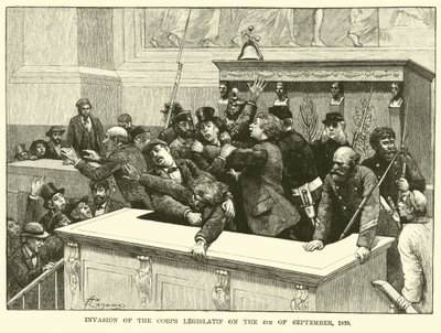 Invasion av Corps Legislatif den 4 september 1870 av American School
