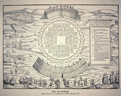 Iroquois staden Hochelaga av American School