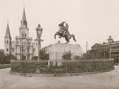 Jackson Square, New Orleans (fotogravyr) av American School