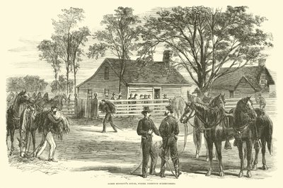 James Bennetts hus, där Johnston kapitulerade, april 1865 av American School
