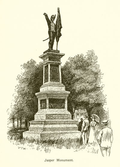 Jaspis monument av American School