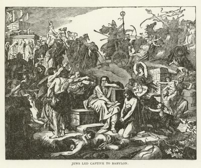 Judar ledde fångar till Babylon av American School