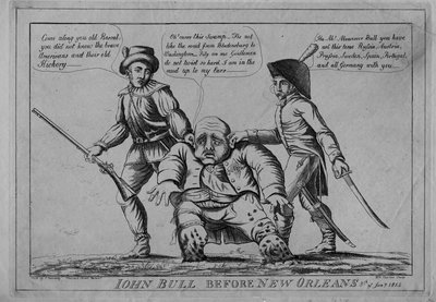 John Bull före New Orleans, 1815 av American School