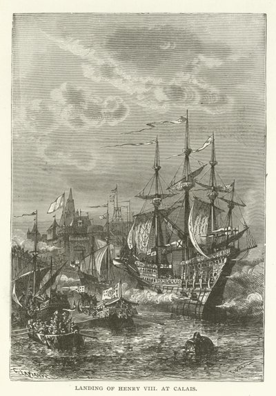 Landstigning av Henrik VIII i Calais av American School