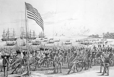 Landsättning av trupperna vid Vera Cruz, Mexiko, 9 mars 1847, från 