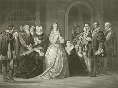 Sista ögonblicken av Mary, Queen of Scots, 1587 av American School