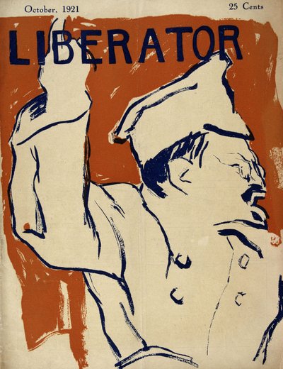 Leon Trotskij (Trotskij) (1879-1940) - i "Liberator" av oktober 1921 av American School