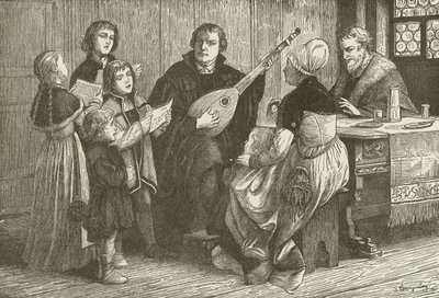 Luther mitt i sin familj av American School