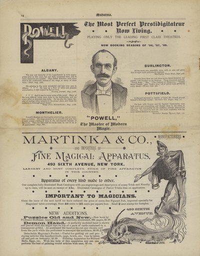Magiska annonser (litho) av American School