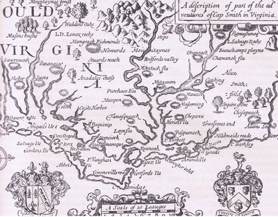 Karta över Virginia, illustration från Cassell