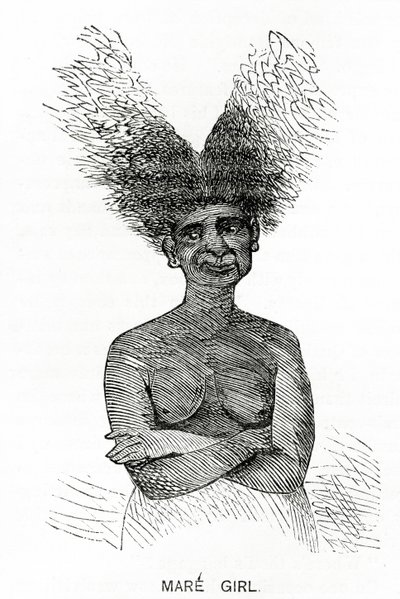 Mare Girl, illustration från Appletons Journal, 4 maj 1872 av American School