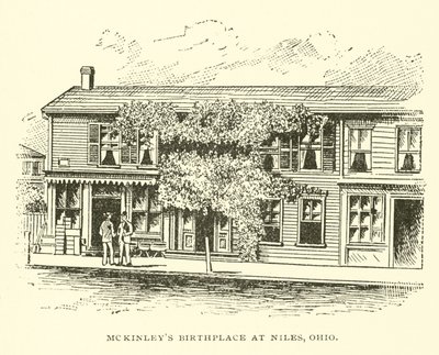 McKinleys födelseplats i Niles, Ohio av American School