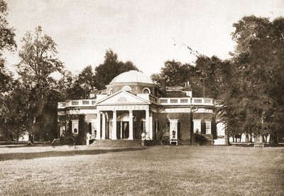 Monticello, Virginia, 1914 (sepiaton intaglio gravure) av American School