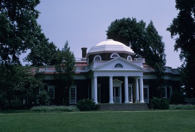 Monticello, designad av Thomas Jefferson av American School