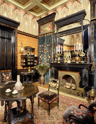 Moorish Smoking Room, John D Rockefeller House, c.1864-81 av American School