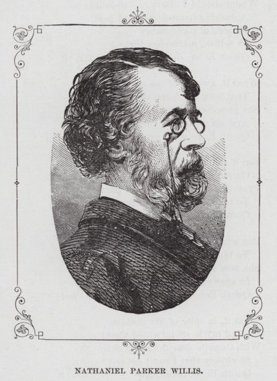 Nathaniel Parker Willis (gravyr) av American School