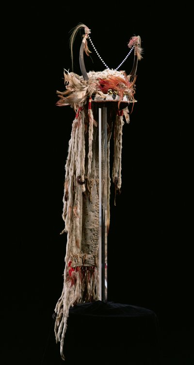 Native American ceremoniell huvudbonad av American School