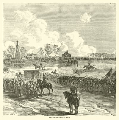 Nära Chancellorsville, 1 maj 1863 av American School