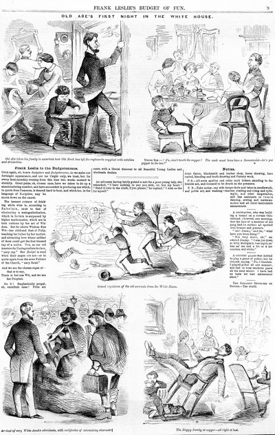 Old Abes första natten i Vita huset, ca 1860 av American School