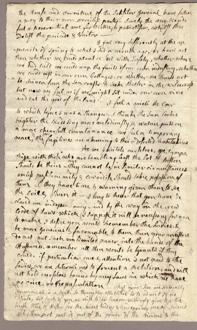 Sida 2, Brev från Abigail Adams till John Adams, 31 mars - 5 april 1776 av American School