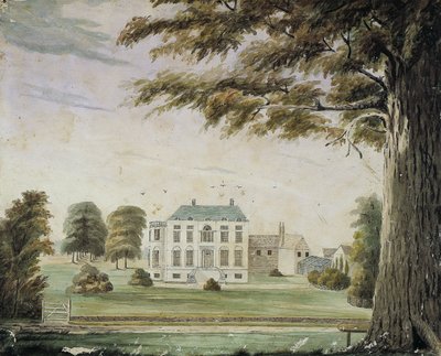 Park House, England: Hem för Richard Flower, far till George Flower (akvarell på papper monterad ombord) av American School