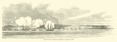 Passage av Vicksburg-batterierna av Farraguts flotta, juni 1862 av American School