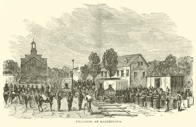 Plundring i Hagerstown, juli 1864 av American School