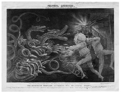 Politisk Quixotism, c.1833 av American School