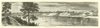 Port Hudson från den motsatta stranden, maj 1863 av American School