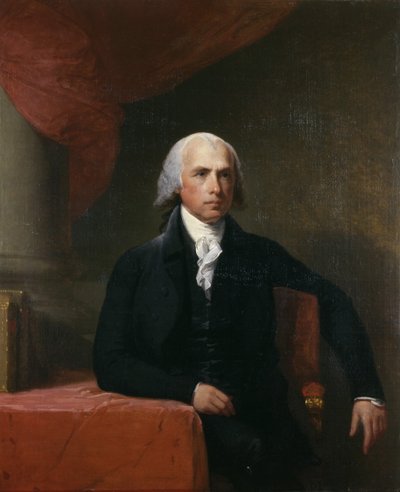 Porträtt av James Madison av American School