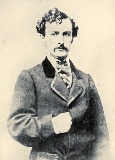 Porträtt av John Wilkes Booth, ca 1860 av American School