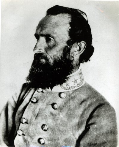Porträtt av Thomas J. Stonewall Jackson av American School