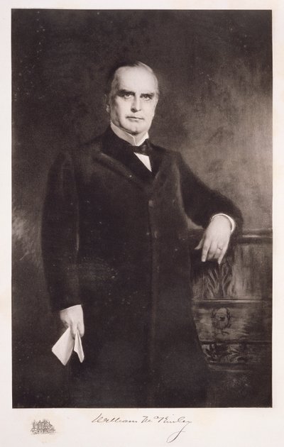 Porträtt av William McKinley av American School