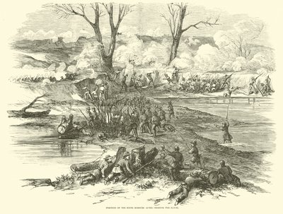 Position för det sjätte Missouri efter att ha korsat Bayou, december 1862 av American School