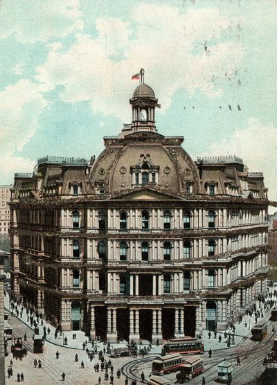 Postkontor, New York, ca 1900-09 av American School