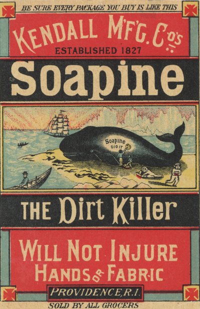 Affischreklam Kendall Mfg. Cos Soapine, c.1890 av American School